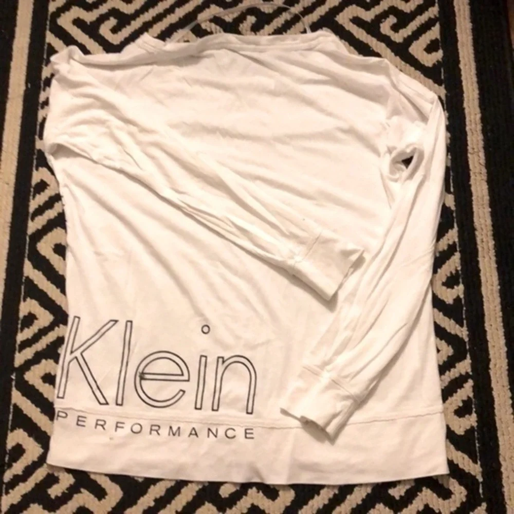 Calvin Klein Performance white Long Sleeve Athletic T-shirt size XS/S - Picture 4 of 5